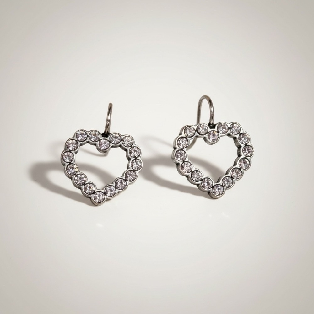 Brighton UR Loved Open Heart French Hook Earrings‎